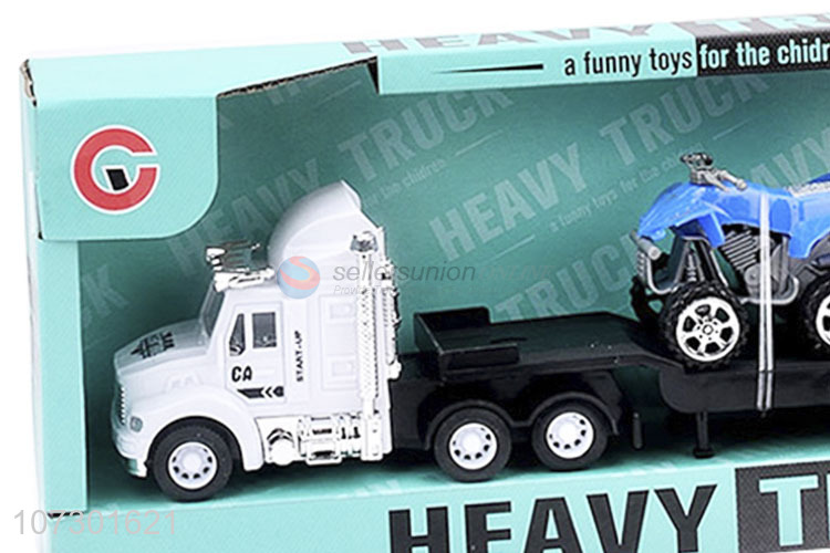 Hot Sale Inertial Trailer Friction Heavy Truck Toys Set For Kids