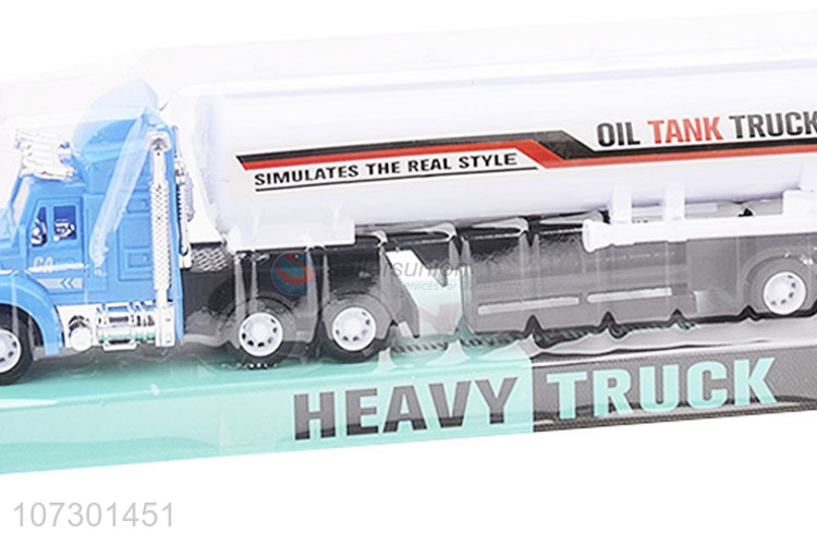 Unique Design Children Plastic Oil Tank Truck Friction Toy Tanker