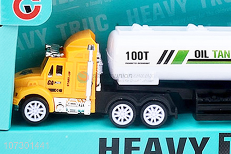 Newest Friction Oil Tank Truck Toy Promotional Toy Truck For Kids