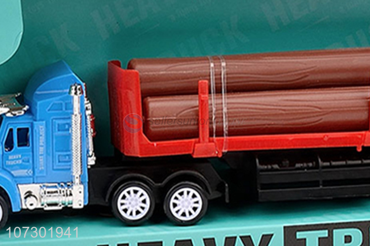 Good Selling Boys Funny Toys Inertial Heavy Trailer Friction Truck Toy