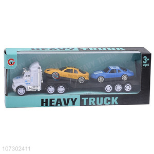 Best Price Plastic Inertial Heavy Trailer Truck Fashion Friction Truck Toys Set