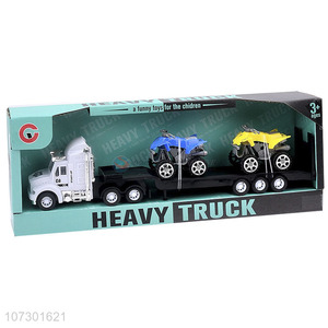 Hot Sale Inertial Trailer Friction Heavy Truck Toys Set For Kids