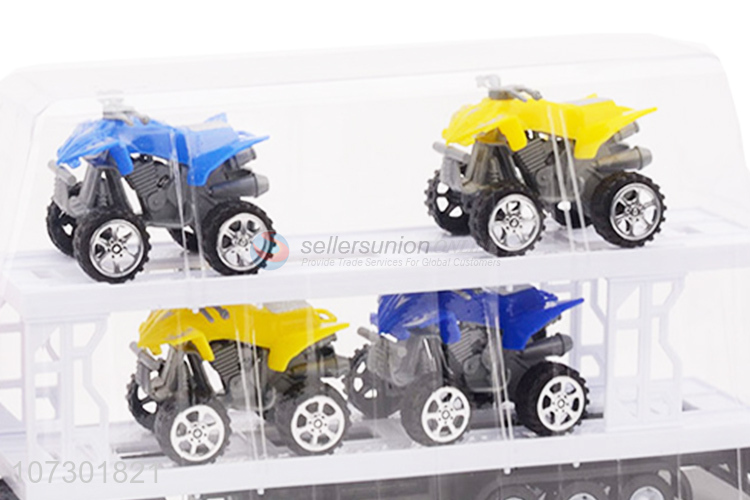 Wholesale Inertial Heavy Trailer Truck Kid Car Toys Set Childrens Gift