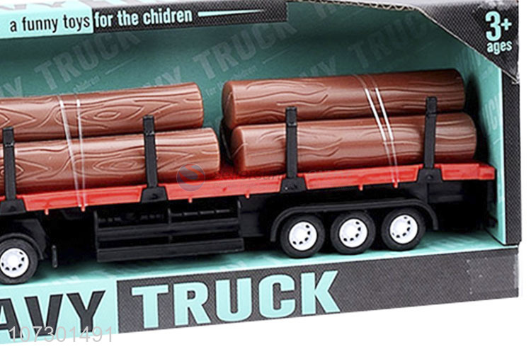 Promotional Inertial Heavy Trailer Truck Toys For Boys