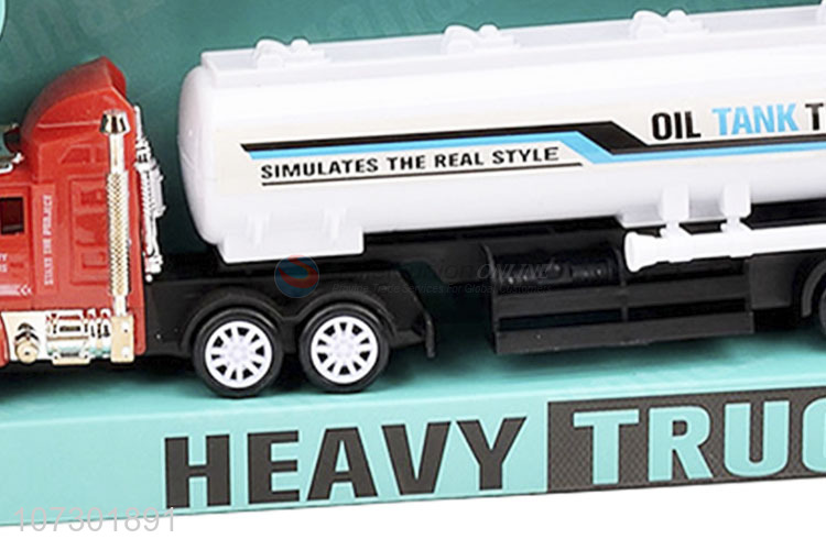 High Sales Kids Inertial Heavy Trailer Truck Toy Carrying Two Excavator