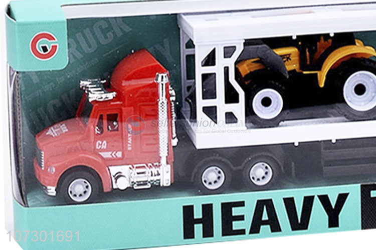 Good Quality Childrens Funny Toys Inertia Heavy Trailer Trucks With Cars