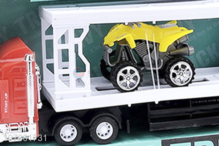 Wholesale Price Inertia Heavy Trailer Truck Toys Set For Kids