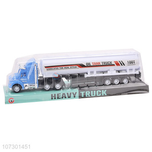 Unique Design Children Plastic Oil Tank Truck Friction Toy Tanker