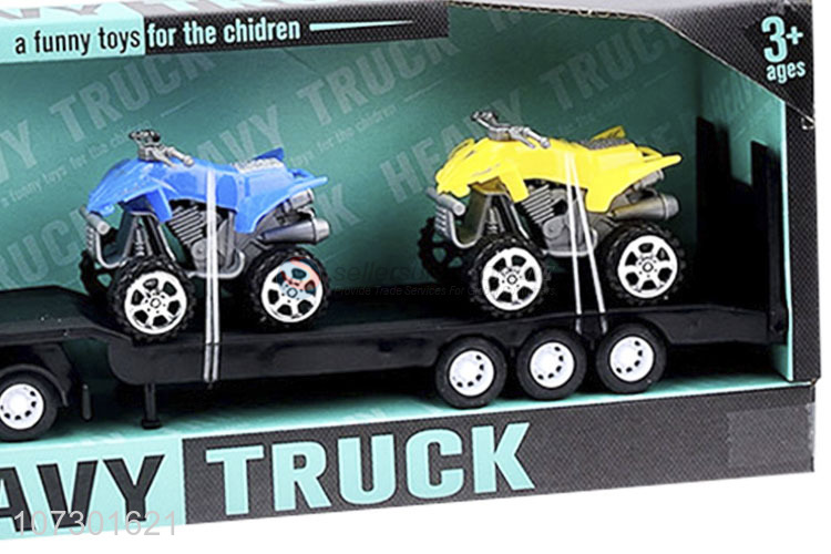 Hot Sale Inertial Trailer Friction Heavy Truck Toys Set For Kids