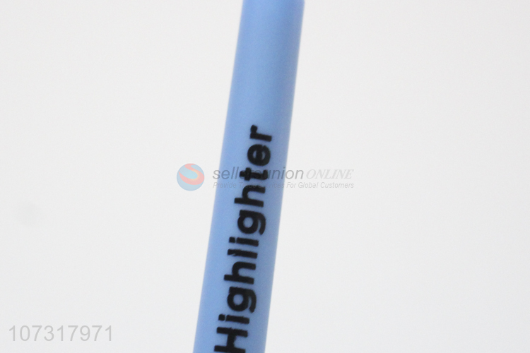 Most popular 6 colors erasable highlighters plastic fluorescent pen