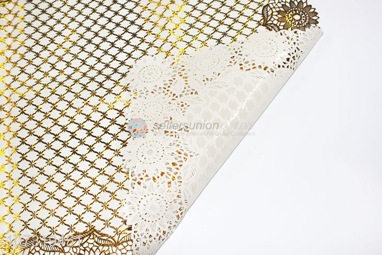 Good Quality Rectangle Heat Resistant Plastic Pvc Placemats Bronzing Table Mat