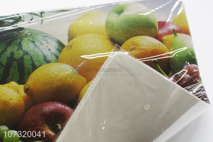 Hot sale fruit printed anti-bacterial waterproof eco-friendly eva refrigerator mat