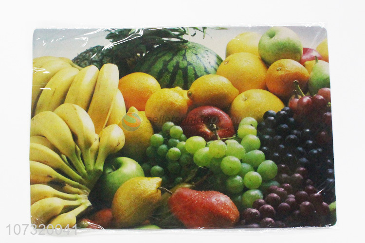 Hot sale fruit printed anti-bacterial waterproof eco-friendly eva refrigerator mat