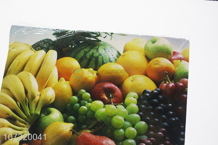 Hot sale fruit printed anti-bacterial waterproof eco-friendly eva refrigerator mat