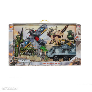 New Design Sound-Light Grenade/Soldier Armored Car Torpedo Bomber Fighter Play Set