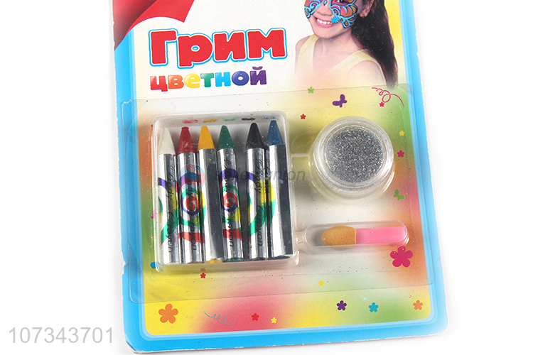 Competitive Price 6 Colors Washable Face Paint Crayon Pen Set For Halloween