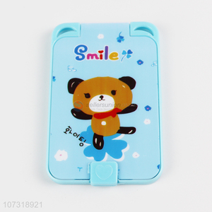 Competitive price cartoon bear pattern foldable makeup mirror