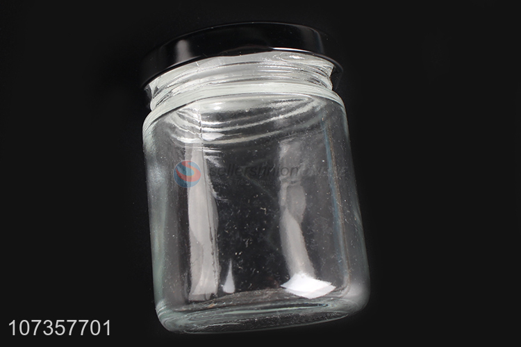 Reasonable price transparent airtight glass jar food cookie storage jar