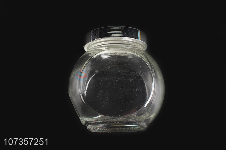 Excellent quality transparent airtight glass jar food cookie storage jar