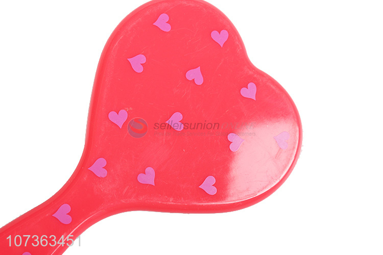 Personalized Custom Heart Shape Handheld Makeup Mirror For Girls