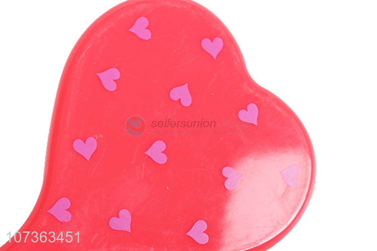 Personalized Custom Heart Shape Handheld Makeup Mirror For Girls