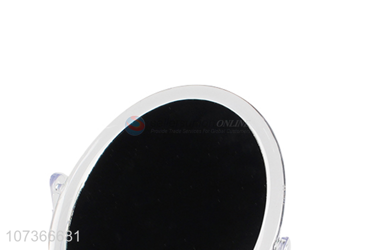 Factory direct sale transparent tabletop makeup mirror duble-sided mirror