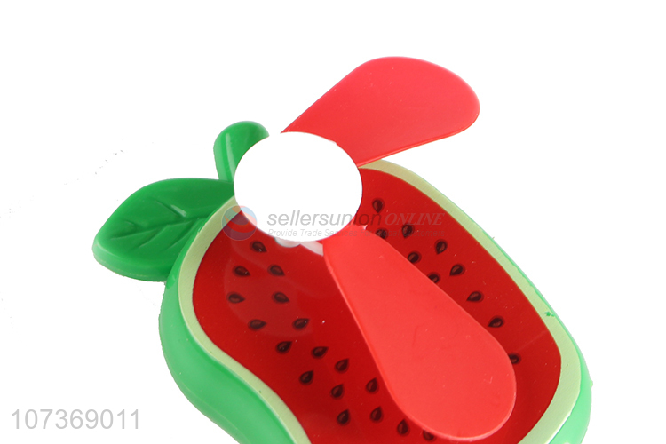 Unique Design Summer Toy Fruit Mini Portable Fan Small Handheld Fans