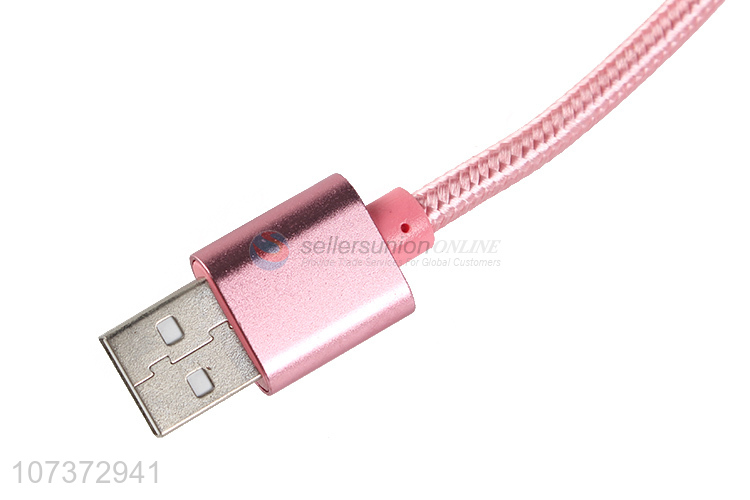 Wholesale Pink Multiple Head Usb Data Cable For Cellphone