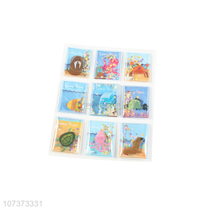 New design inflated sea animal sticker fashion puffy pvc stickers