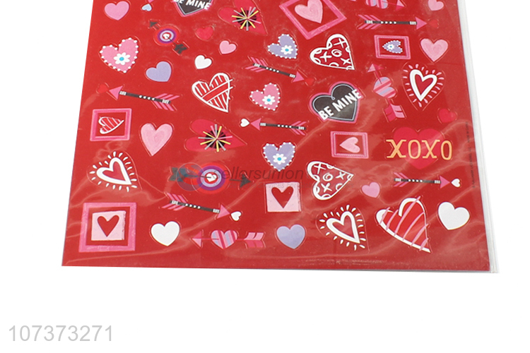 Popular products heart stickers self-adhesive paper stickers for decoration