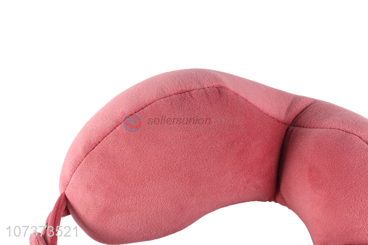 High quality solid color flexible hose hump pillow travel neck pillow