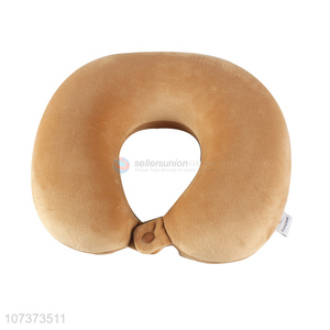 Reasonable price solid color u shape memory foam neck pillow travel pillow