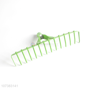 Excellent quality iron leaf rake head lawn pitchfork gardening tools