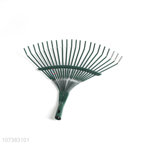 Latest arrival iron leaf rake head lawn pitchfork gardening tools