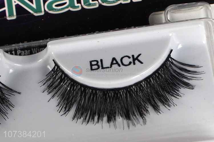 Top Selling Natural Dense Realistic Fashion Black False Eyelashes