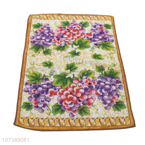 Custom Grape Pattern Tea Towel Kitchen Cleaning Towel