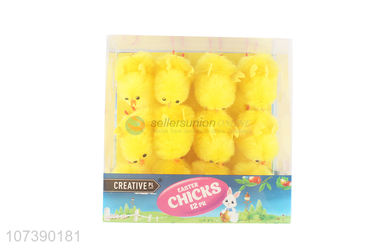 Wholesale Price Easter Crafts Yellow Chicks Easter Decoration