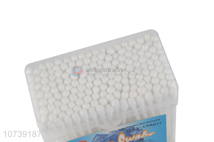 Cheap Price 150 Count Double Tipped Disposable Cotton Swabs