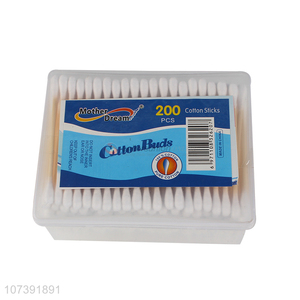 Premium Quality Wooden Stick Cotton Buds Disposable Cotton Swabs