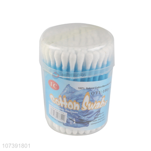 Factory Wholesale 100 Count Plastic Stick Disposable Cotton Swabs