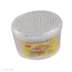 Low Price 220Pcs Double Heads Wooden Stick Cotton Swabs