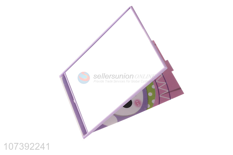 Custom Portable Rectangle Folding Plastic Pocket Mirror