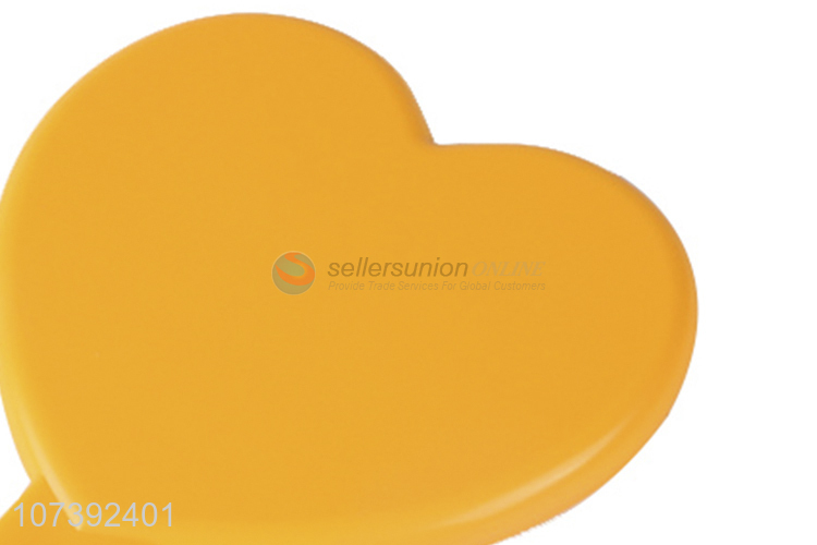 Promotion Price Heart Shape Plastic Portable Handheld Mirror