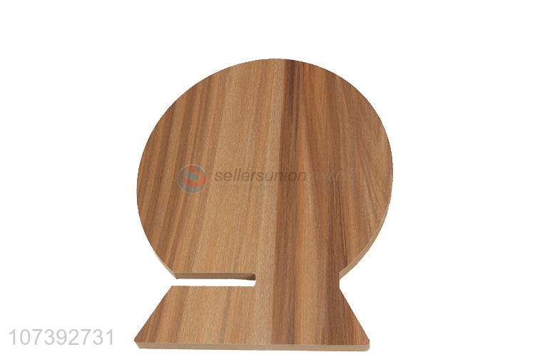 Hot Style Round Shape Wooden Single Side Desktop Makeup Mirror