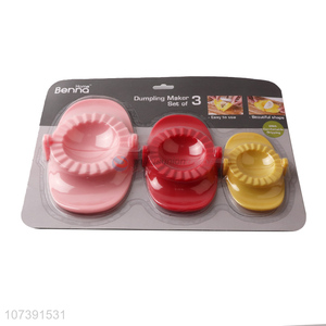 Wholesale 3 Pieces Colorful Dumpling Mould Dumpling Maker Set