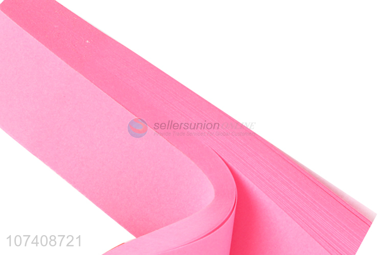 Promotional cheap utility school stationery fluorescent paper sticky notes