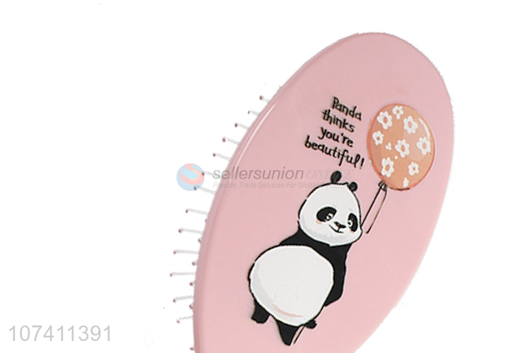 Cute design cartoon panda printed massage comb air cushion comb