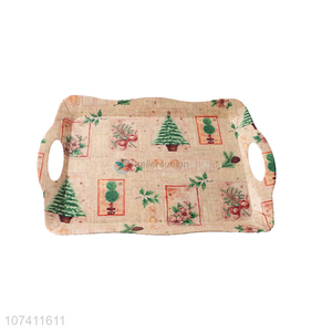 China wholesale household tray with xmas tree pattern