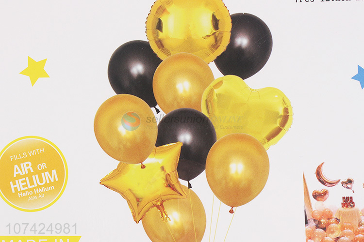 Best selling gold latex balloons for wedding party decoration