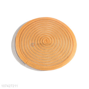 Latest style round table mat woven durable textilene mesh placemat